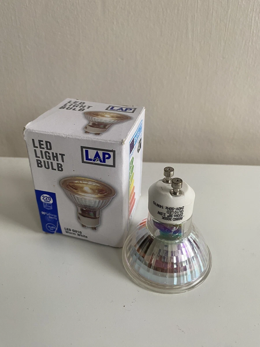 Lap led 2024 light bulbs gu10