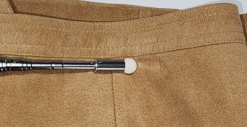 Vtg Women's Frank Tong Beige Suede Blazer & Skirt Set - Picture 15 of 15