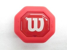 WILSON RED "ROUNDED STYLE" BUTTCAP FOR TENNIS RACQUETS (#3: 4 3/8) + STAPLES