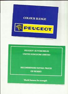 Peugeot Colour Chart