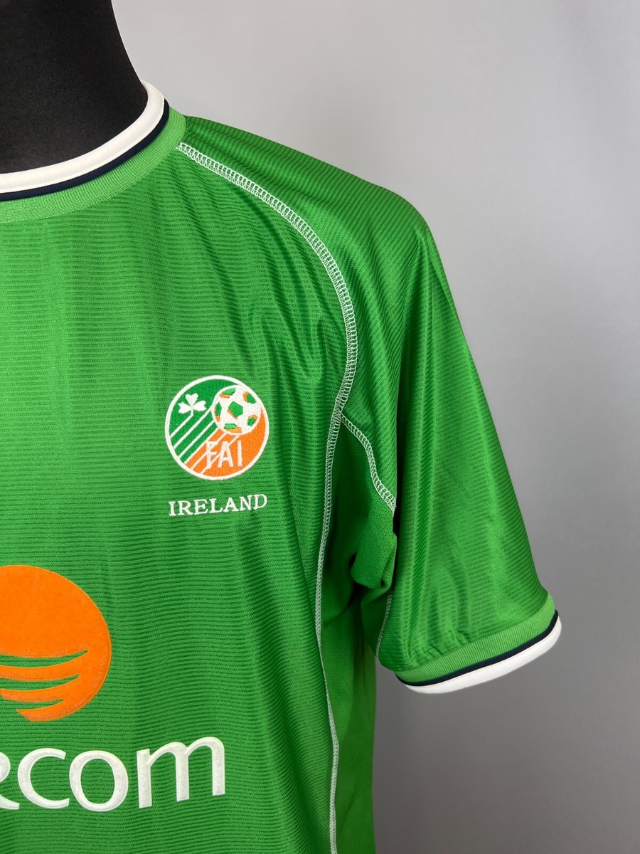 ウェア 00's UMBRO Soccer Ireland Game Shirt IRELAND 2002 HOME FOOTBALL SHIRT SOCCER JERSEY UMBRO sz XL