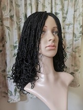Handmade Kinky Curls Twist Braids Wig Color 1 Black Or Brown