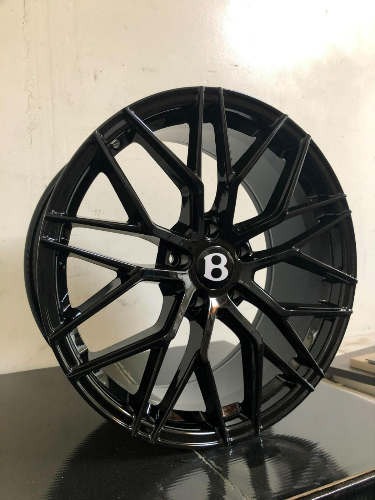 22-inch M520R Premium Wheels fr Bentley GT GTC Flying Spur 2003-2017 Black 5x112