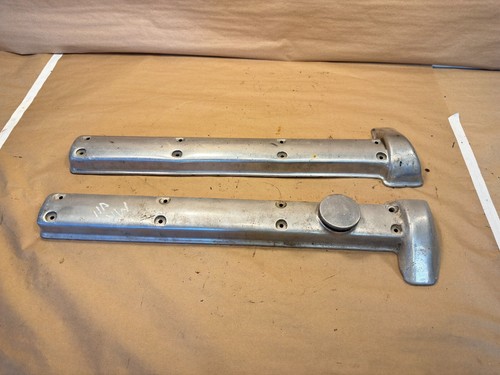 Jaguar XK120 Studless Cam Cover Valve Cover LH RH Pair C2217 C2218 Very Early - Picture 3 of 11