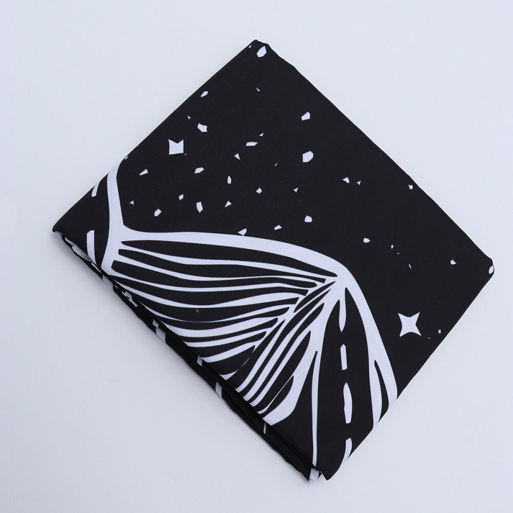 Wall Hanging Mural Black and White Decor Mountain Blanket Tapestry