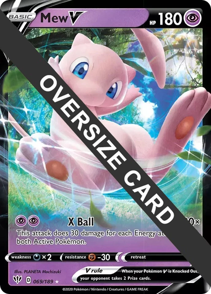 Mew V 069/189 Jumbo Cards