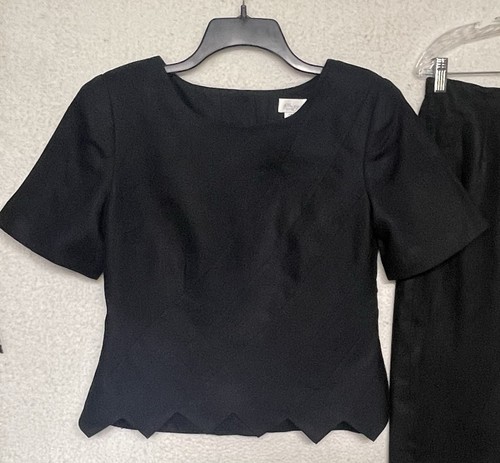 Althuser NWT 2 Piece Linen Skirt & Blouse Set Fully Lined Tailored 5583 - Picture 2 of 7