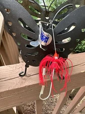 Buzzbait Obie’s Hard Hook with Built In Trailer Hook Fishing Lure Red 1/4oz (2)