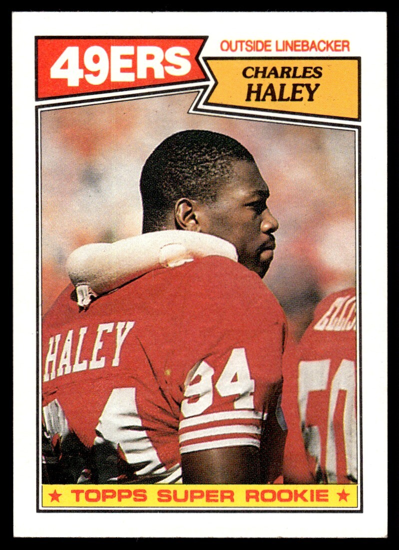 1987 TOPPS CHARLES HALEY 3 RC SAN FRANCISCO 49ERS #125