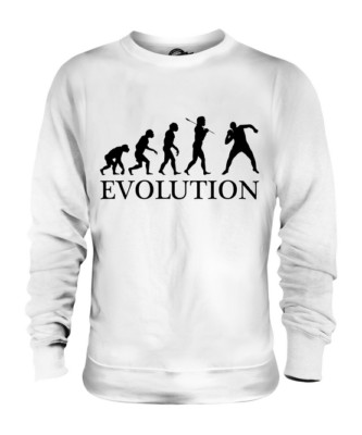 SHOT PUT EVOLUTION OF MAN UNISEX PULLOVER HERREN DAMEN DAMEN GESCHENK LEICHTATHLETIK
