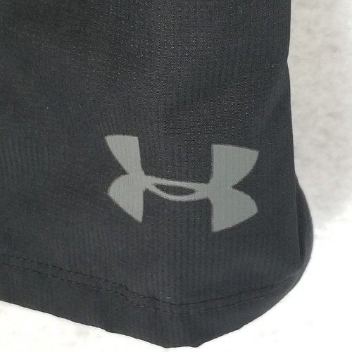 UNDER ARMOUR Project Rock Youth Terry Shorts ~ Black Gray Palm Leaf ~Boys Medium - Picture 4 of 7