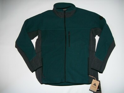 BURTON PolarTec MINTURN Full Zip Water Repellant Fleece JACKET Mens Size XXL NEW