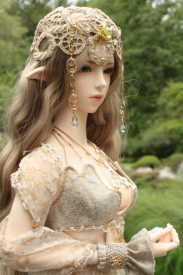 Elf Ears BJD Doll 1/3 Girl Alex Female Resin Doll + Eyes+ Free Face Makeup Toys
