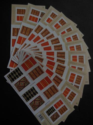 EDW1949SELL : USA Sc #3926-9 Indian Blankets 24 Cplt unfolded Bklts VL cancelled - Picture 2 of 3