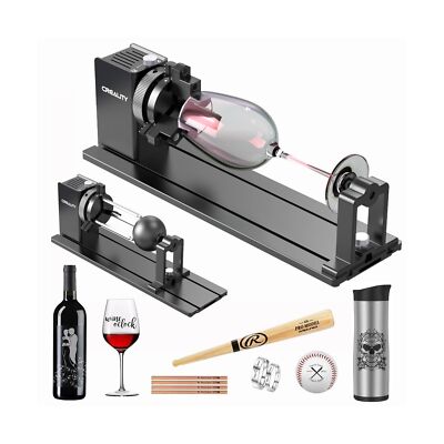 Creality Laser Rotary Roller Pro, Laser Rotary Roller 3 in 1 Multi-Function E...