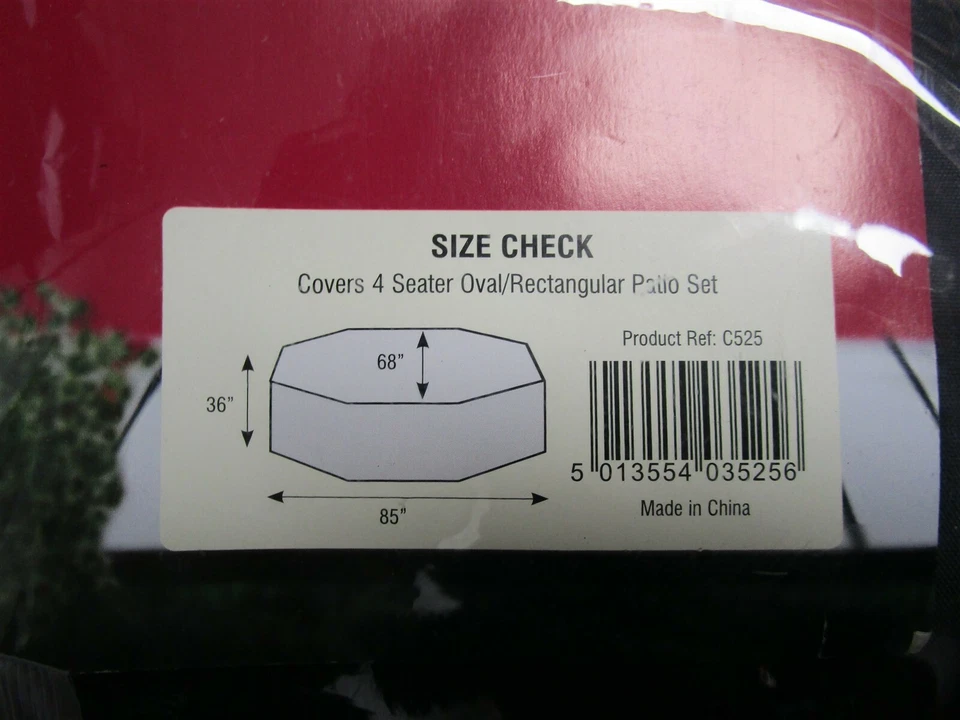 Cubierta de mesa y sillas ovalada/rectangular Bosmere C525 - 4 asientos Foto 4 de 4