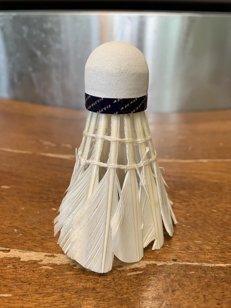 Badminton Shuttlecock Only One With Goose Feathers Max Gio With Rubber Tip