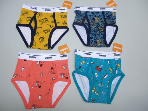 Gymboree Sports Construction Surfboard Moon Boys Underwear Briefs Lot Size XS 4