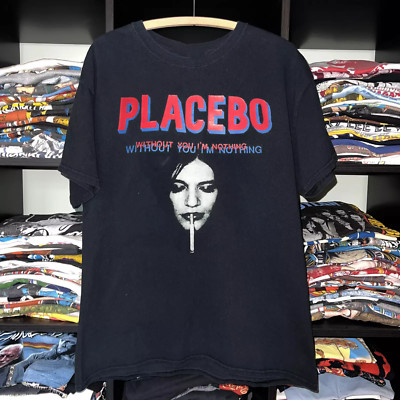 Placebo band Without You I Am Nothing Black T Shirt Full Size S-5XL