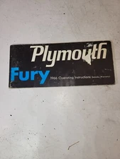 1966 PLYMOUTH FURY ORIGINAL OPERATOR OWNERS MANUAL USED 11524-39