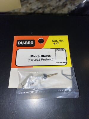 Du-Bro Micro Clevis For .032 Pushrod # 917 RC Parts 