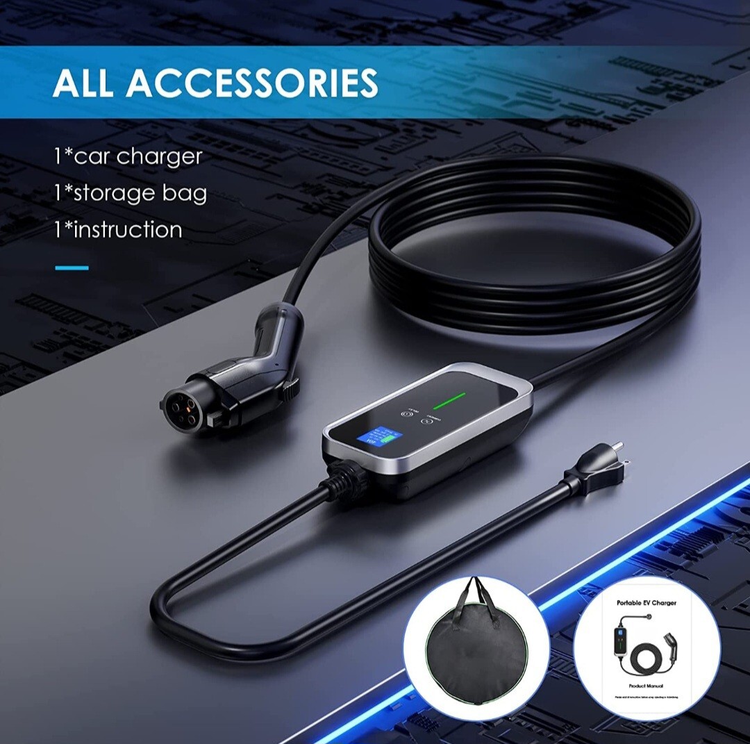 SEV e-charge 1個 中古品 Evjuicion Level 2 EV Charger, 25ft Portable Electric Car Charger