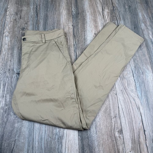 Lululemon Commission Pant Mens 32x33 Classic Fit Khaki Brown Swift Cotton Chino