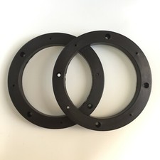 2pcs 6" Black Plastic Speaker Spacer Rings Subwoofer Custom Mounting Adapters