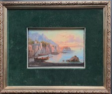 Quadri Antichi.Scuola di Posillipo, Domenico Ammirato, tavoletta 13x18