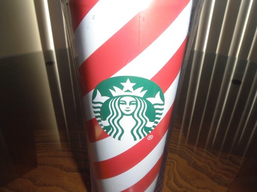 starbucks 16 oz tumbler xmas candycane - Picture 2 of 7