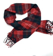 Highlander by Lochcarron Scotland Scarf Men Women s Tartan Plaid Red Lambswool