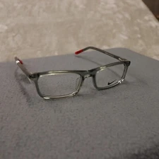 NEW NIKE 5540G 060 CLEAR GREY RED AUTHENTIC FRAMES EYEGLASSES 47-16