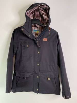 Picture Organic Wildlife Adventure Line Lined Hooded Black Jacket Coat Women's L