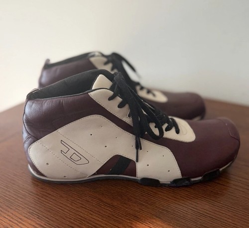 Diesel Wish Low Top Leather Sneakers Men's 10 Retro Street Style Y2k Vintage