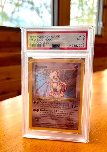 PSA 9 - Shadowless Mewtwo Holo - Pokemon TCG 1999 Pokemon Game Base Set #10