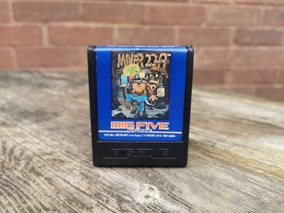 Rare Vintage Atari 400 800 Miner 2049er Game Cartridge Retro Gaming Sammlerstück 