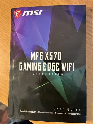 MSI MPG X570 Gaming Edge WiFi, ** USER GUIDE ONLY**