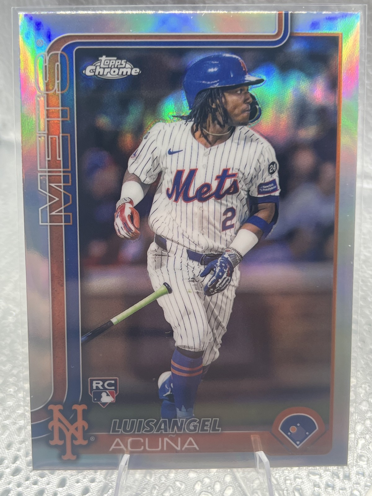 2025 Topps Chrome - Luisangel Acuna #56 Refractor (RC)