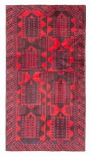 Traditional Vintage Hand-Knotted Oriental Carpet 3'5" x 6'3" Wool Area Rug