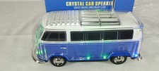 Bluetooth Speaker VW Bus Shape WS-267BT Crystal  with TF USB FM AUX Led Lights