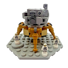 Lego Lunar Lander Module from NASA Apollo Saturn V #92176 INCOMPLETE Minifigures