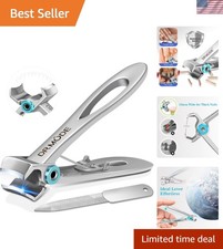 Stainless Steel Ergonomic Nail Clippers - Perfect for Thick Fingernails and Toes