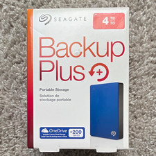 NEW!!! Factory Sealed!!! Seagate Backup Plus 4TB Portable External HDD, Blue
