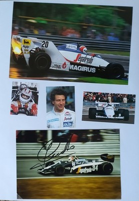 Formel 1, 2 Autogramme Johnny Cecotto, 18 Grands Prix 1983-1984