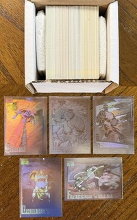 1991 MARVEL UNIVERSE COMPLETE SET #1 162 COMPLETE 5 CARD HOLOGRAM SET READ