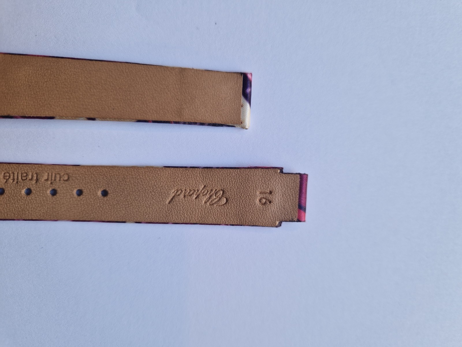 Bracelet Chopard 16 mm soie rose pour remplacer un strap usé - 4