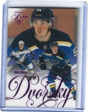 2025/26 UD FLAIR DALIBOR DVORSKY ROOKIE BACKCHECK PURPLE #049/199