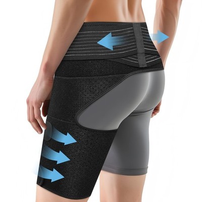 SOLOEVER Hip Brace for Women & Men, Sciatica Pain Relief Devices, Adjustable Com