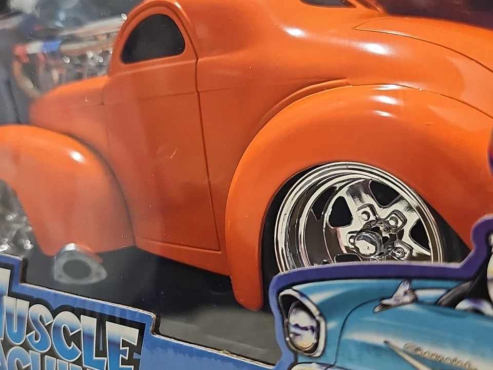 Vntg 2001 Muscle Machines '41 Willys Coupe 1:18 Die-Cast NISB - Image 3 of 4