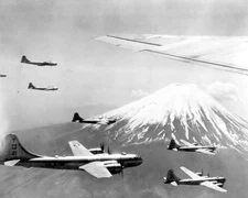 Boeing B-29 Superfortress Mount Fuji World War II WWII WW2 8x10 Photo 633c
